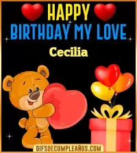 GIF Gif Happy Birthday My Love Cecilia